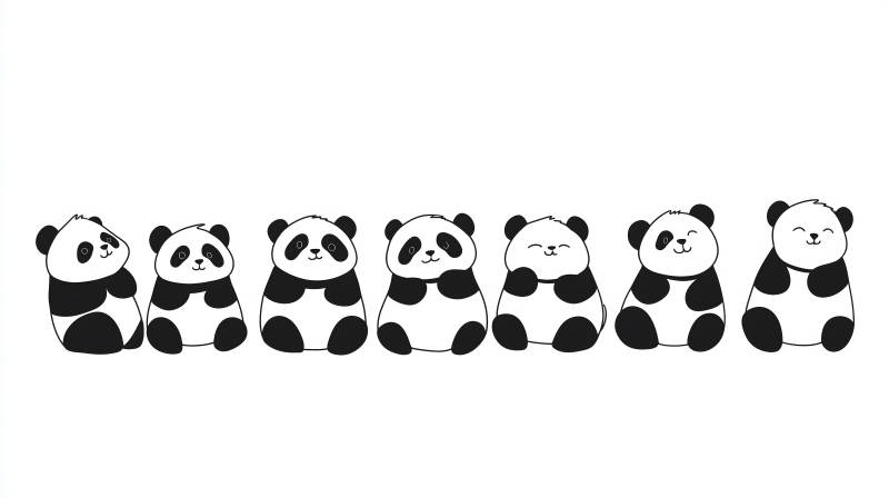 憨态可掬的熊猫乐园图片