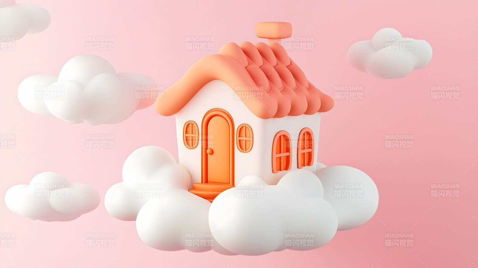 云端之上的梦想小屋图片