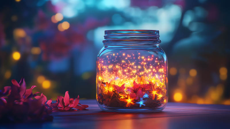 星光瓶里的梦幻世界图片