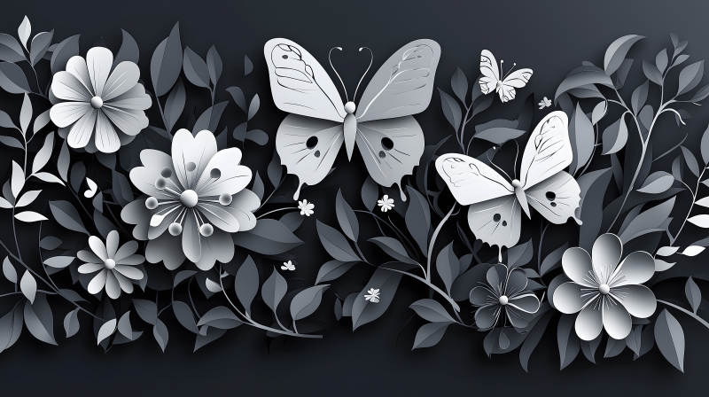 纯洁优雅纸雕艺术图片