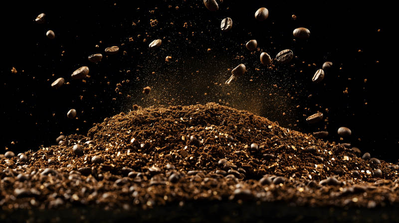 咖啡豆的华丽飞舞图片