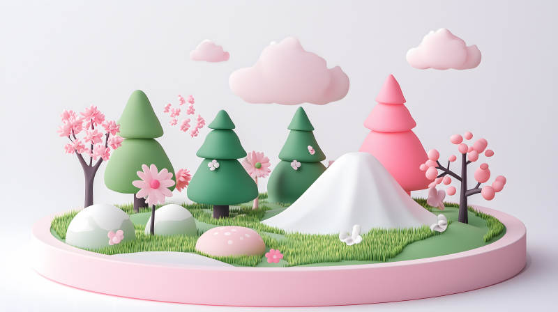 童话世界的迷你花园图片