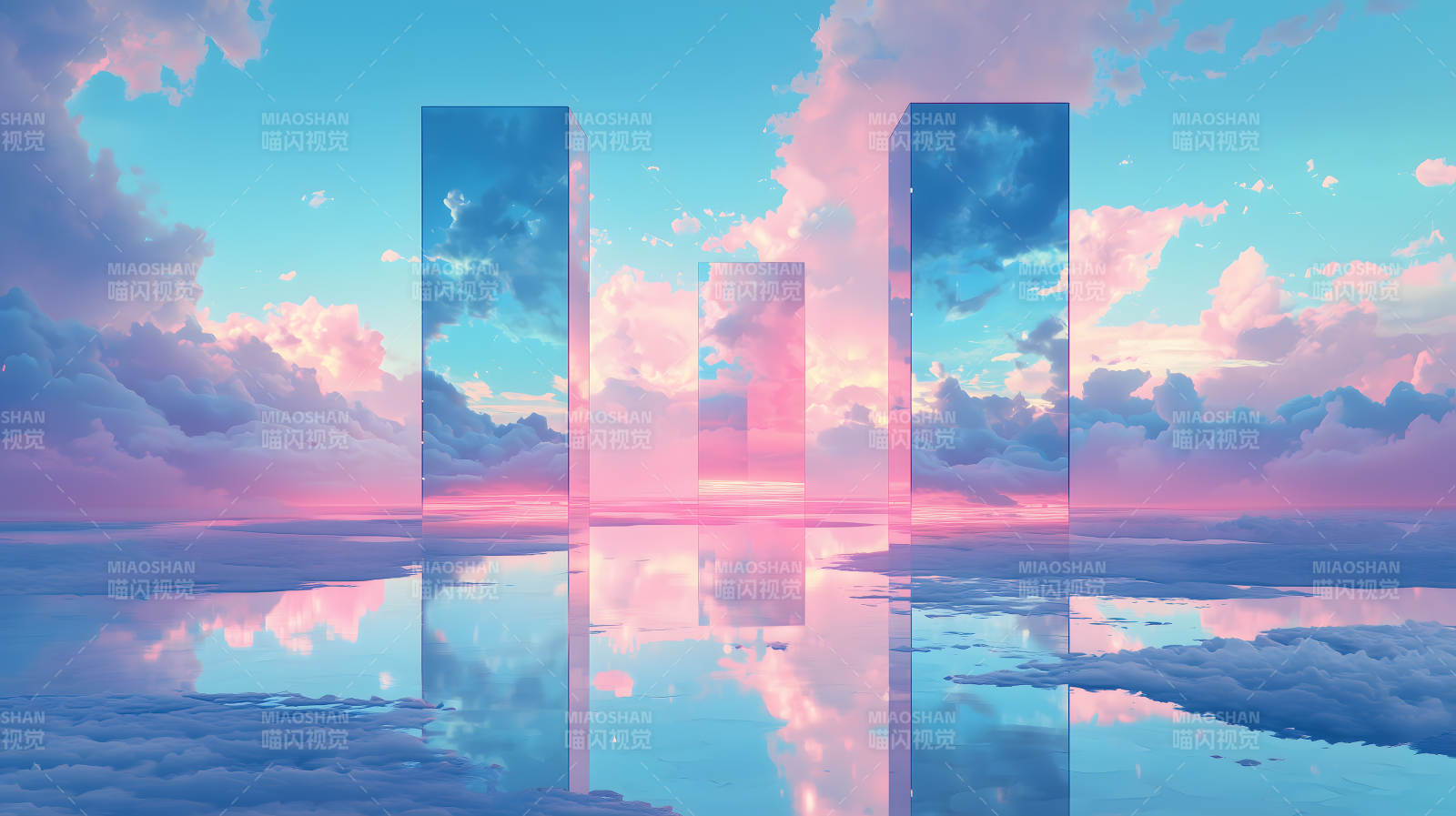 云端之境的镜面空间图片