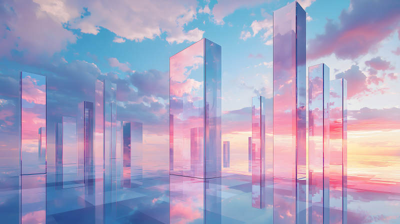 云端之境的镜面空间图片