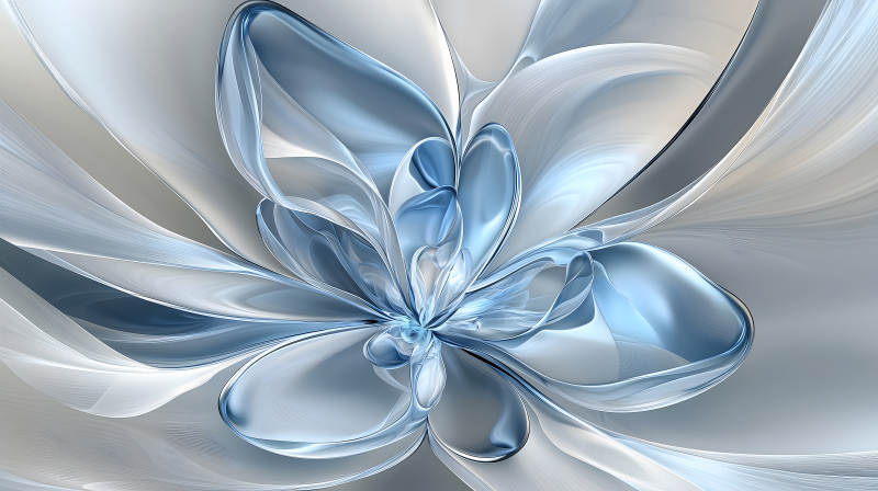 冰晶花瓣的优雅绽放图片