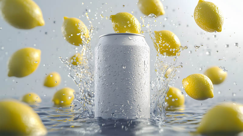 柠檬汽水的清爽一夏图片