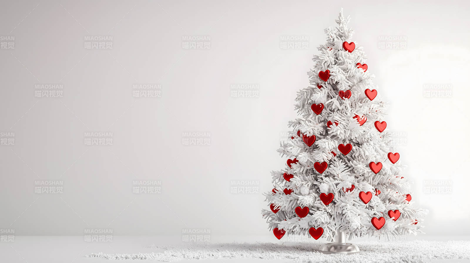 爱心点缀的冬日暖意图片