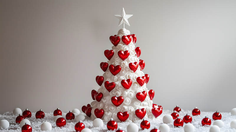 爱心点缀的冬日暖意图片