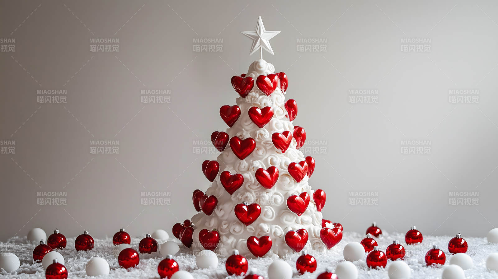 爱心点缀的冬日暖意图片