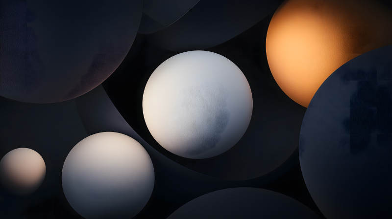 律动空间中的色彩圆舞图片