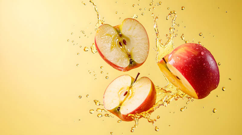 红苹果的清爽一刻图片