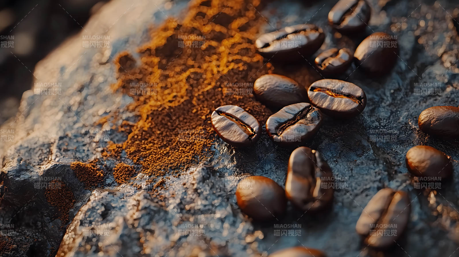 醇香咖啡的自然意境图片