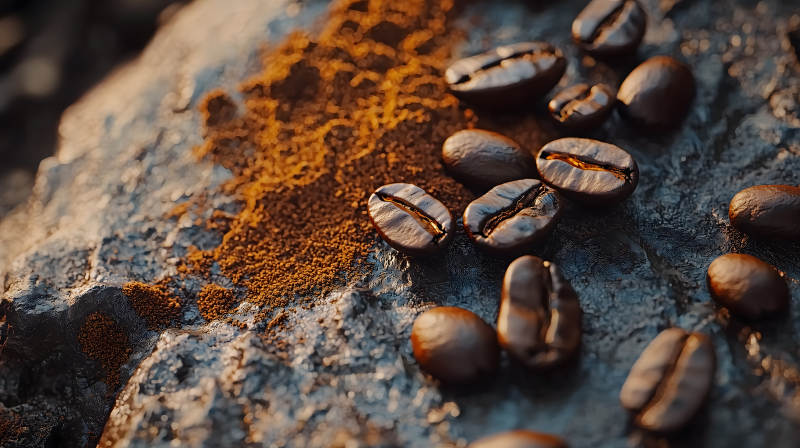 醇香咖啡的自然意境图片