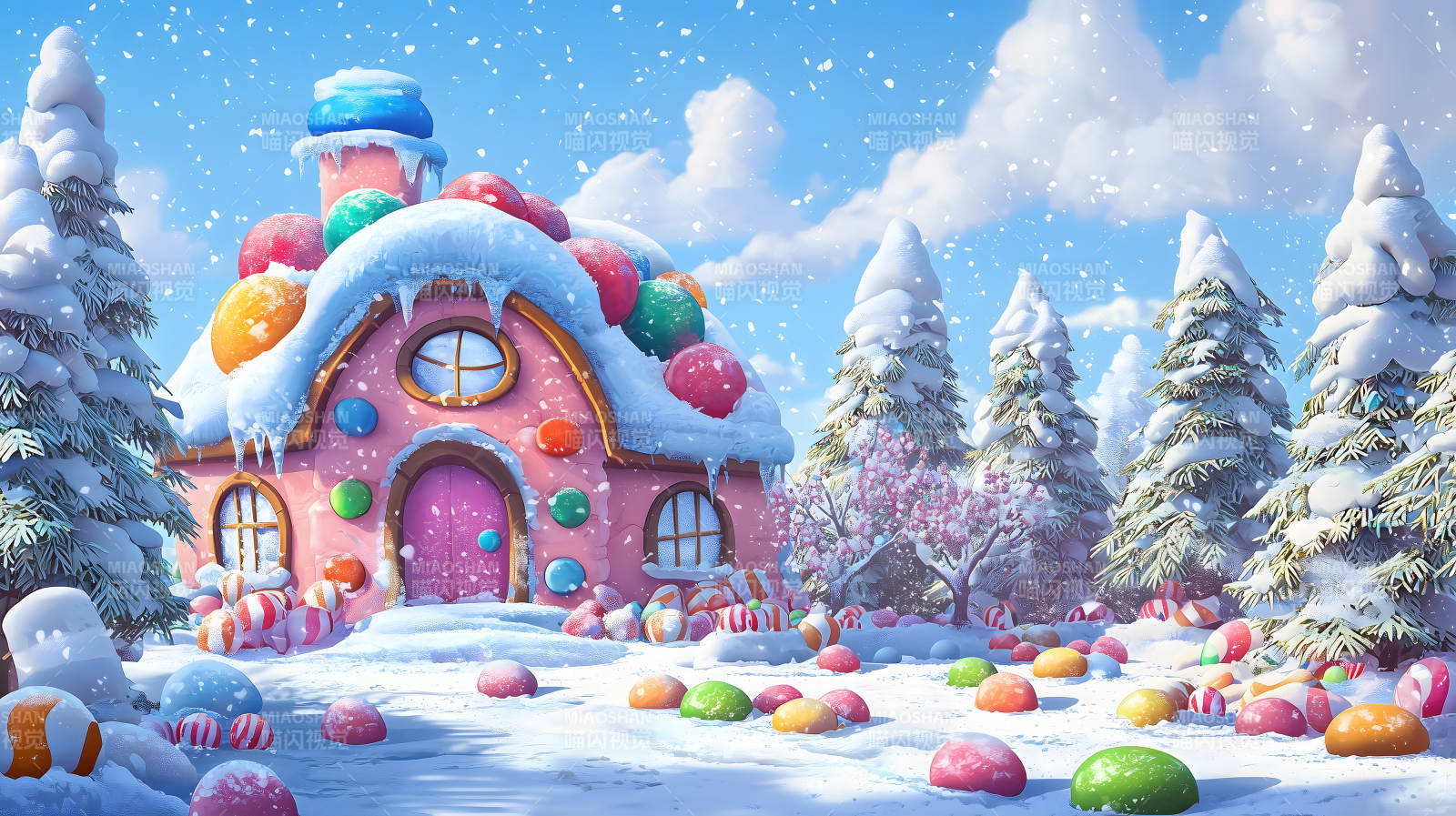 糖果屋的冬日梦境图片