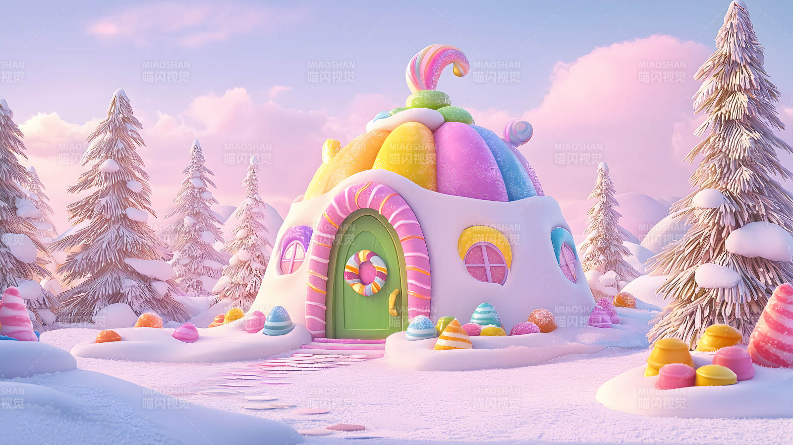 糖果屋的冬日梦境图片