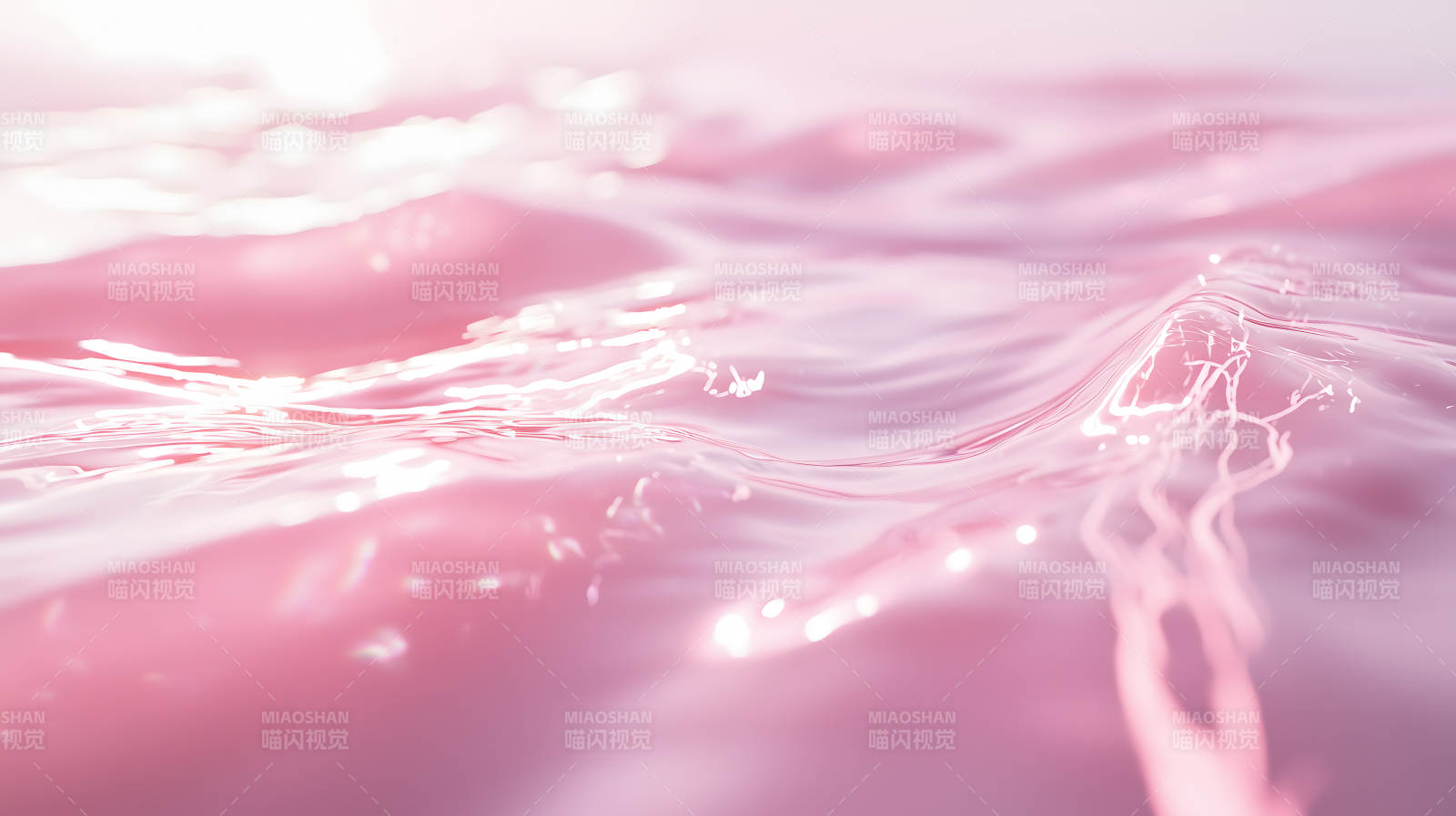 粉色梦幻水波光影图片