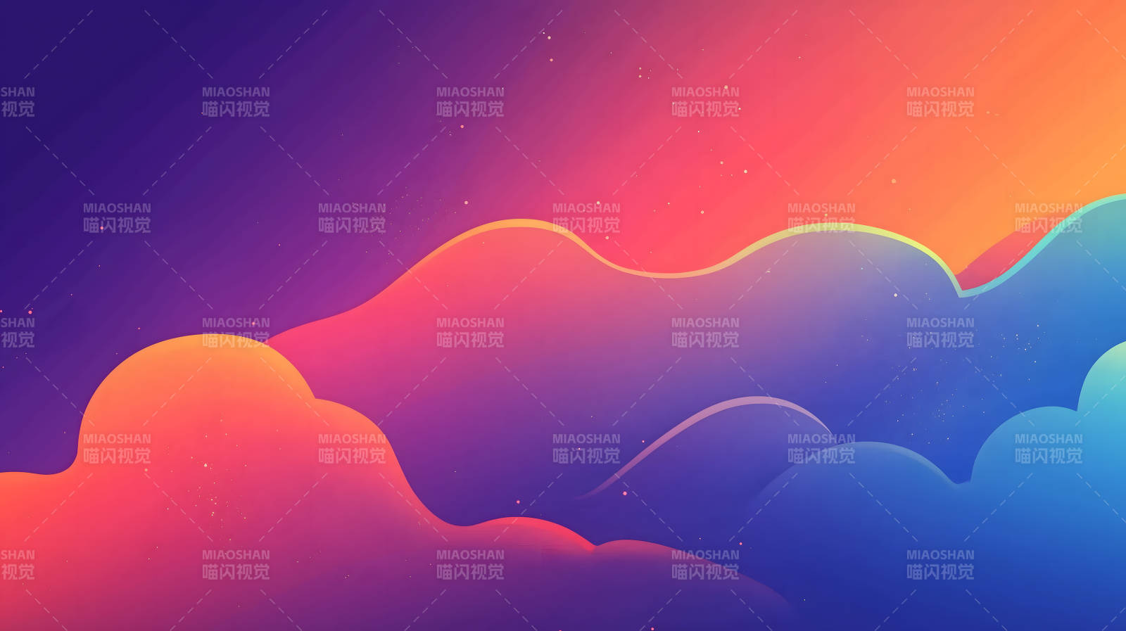 渐变色天空的温柔治愈图片