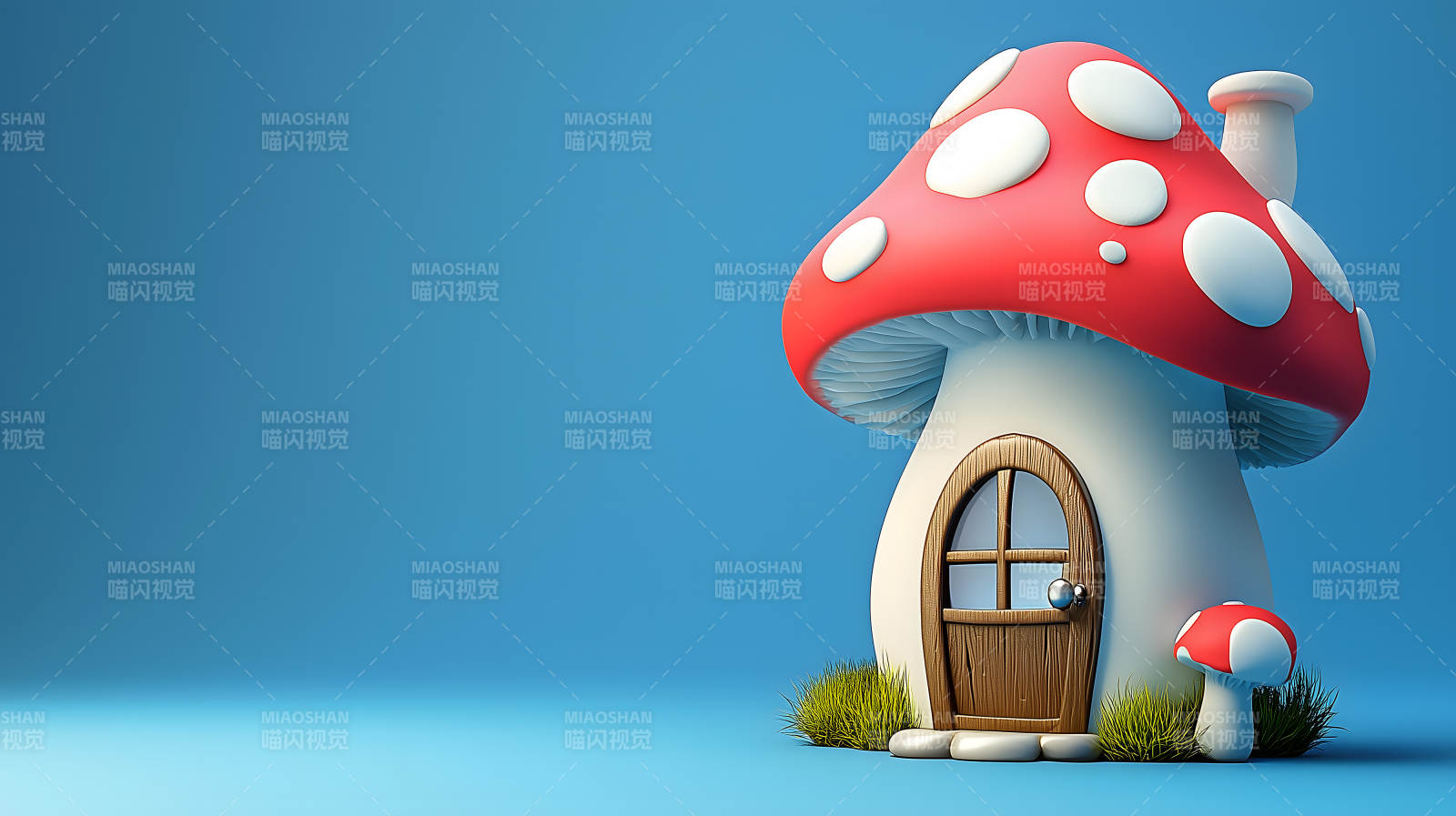 蘑菇小屋的童话梦境图片