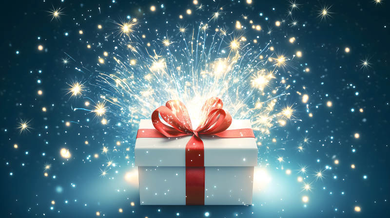 开启惊喜的瞬间图片