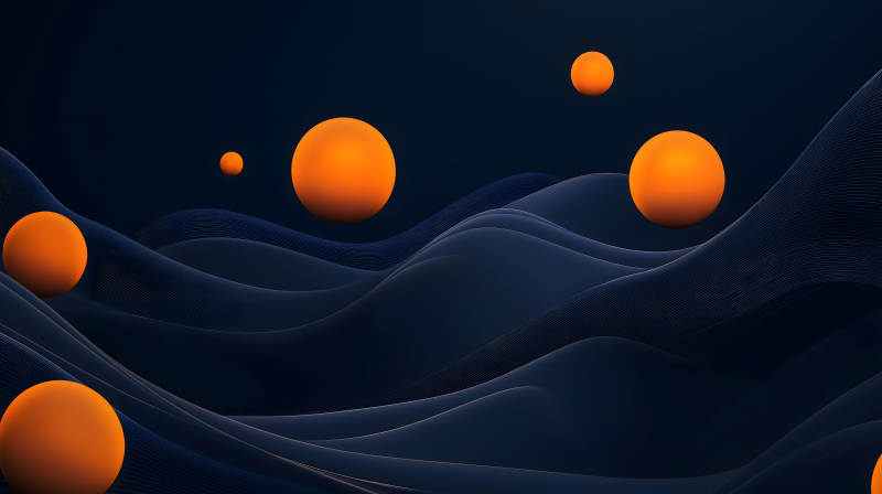 律动空间中的色彩圆舞图片