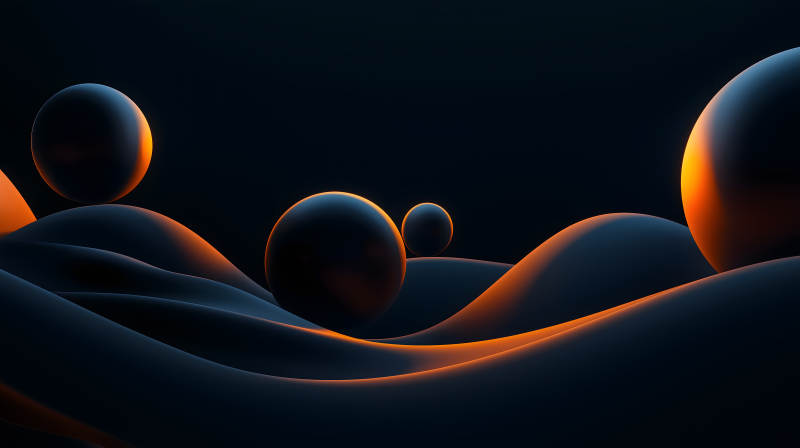 律动空间中的色彩圆舞图片