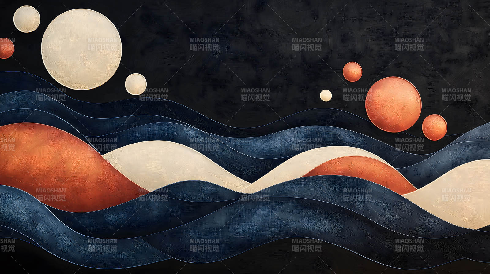 律动空间中的色彩圆舞图片