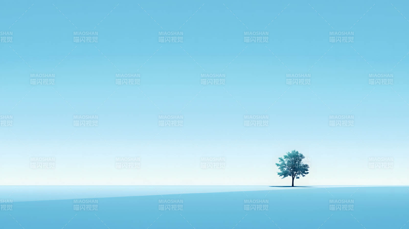 极简主义的孤独之树图片