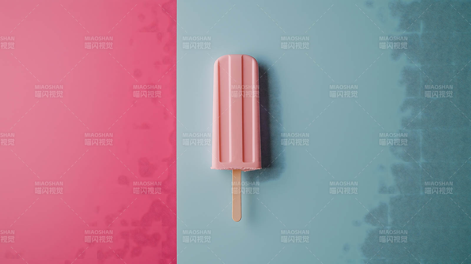 夏日清凉双色冰淇淋图片