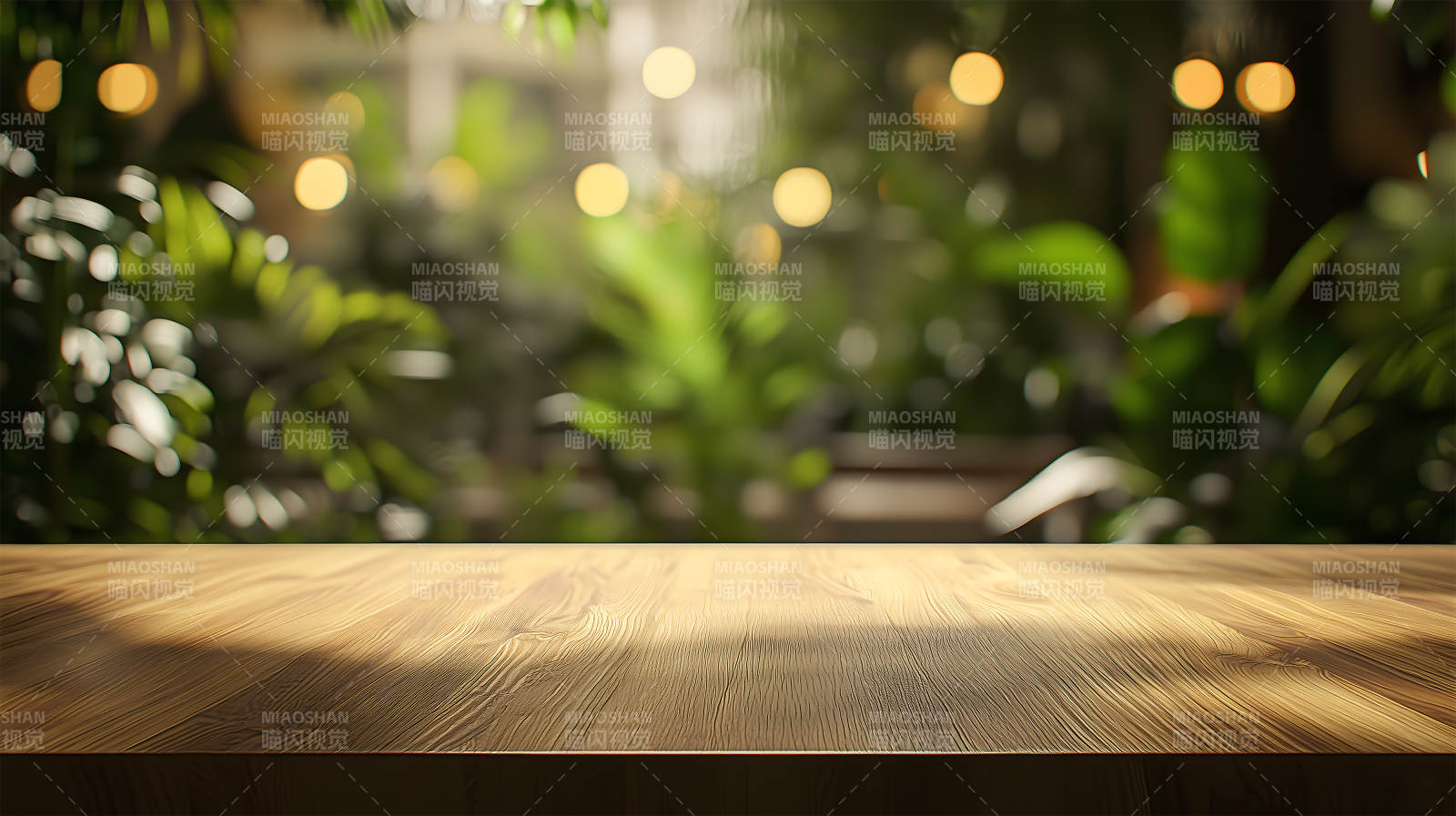 咖啡厅的木质桌面一角图片