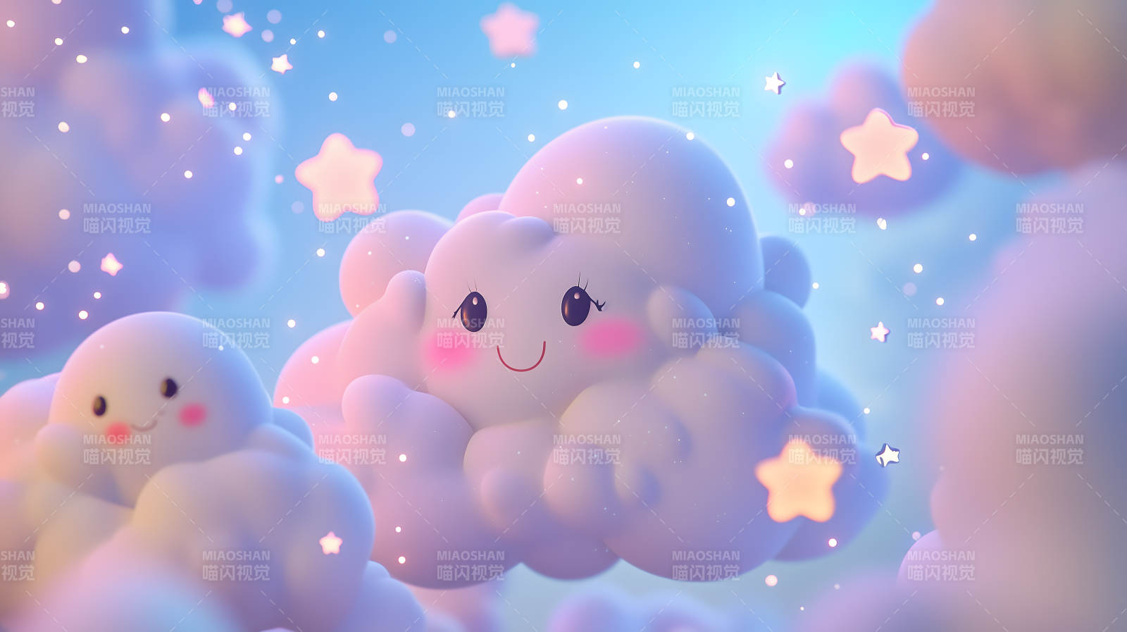 云朵的甜蜜梦境图片