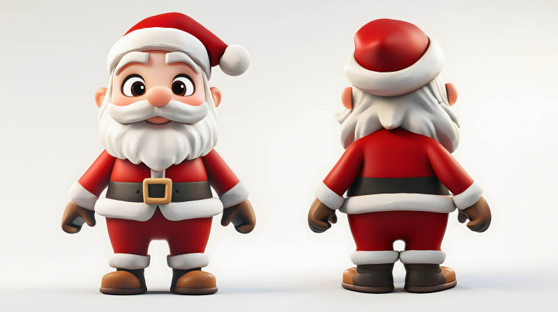 萌趣圣诞老人佳节图片