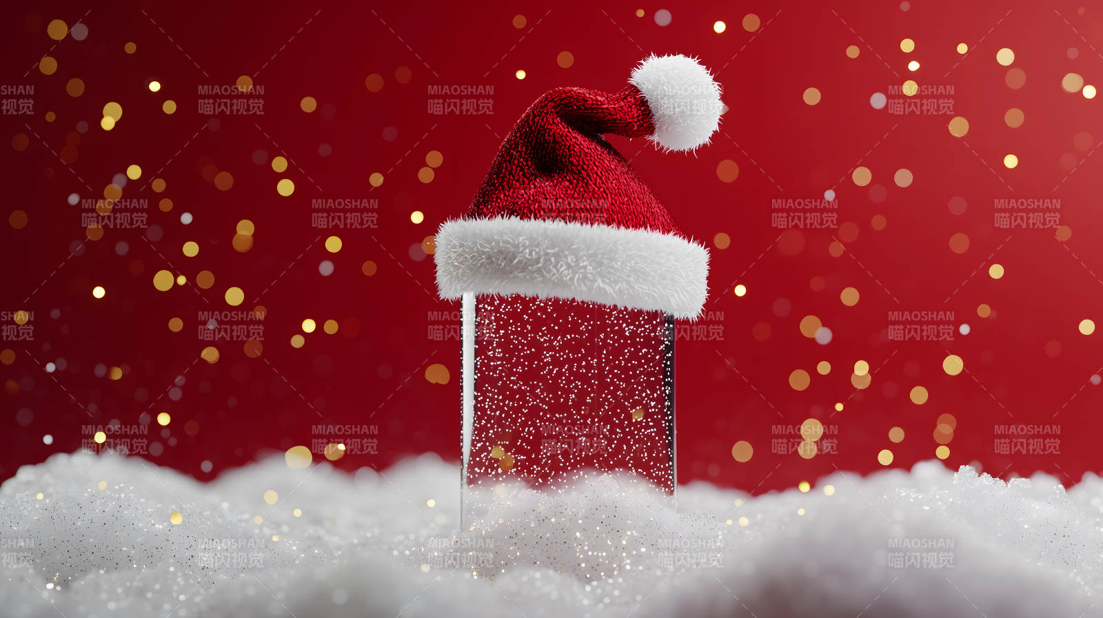 圣诞帽下的惊喜图片