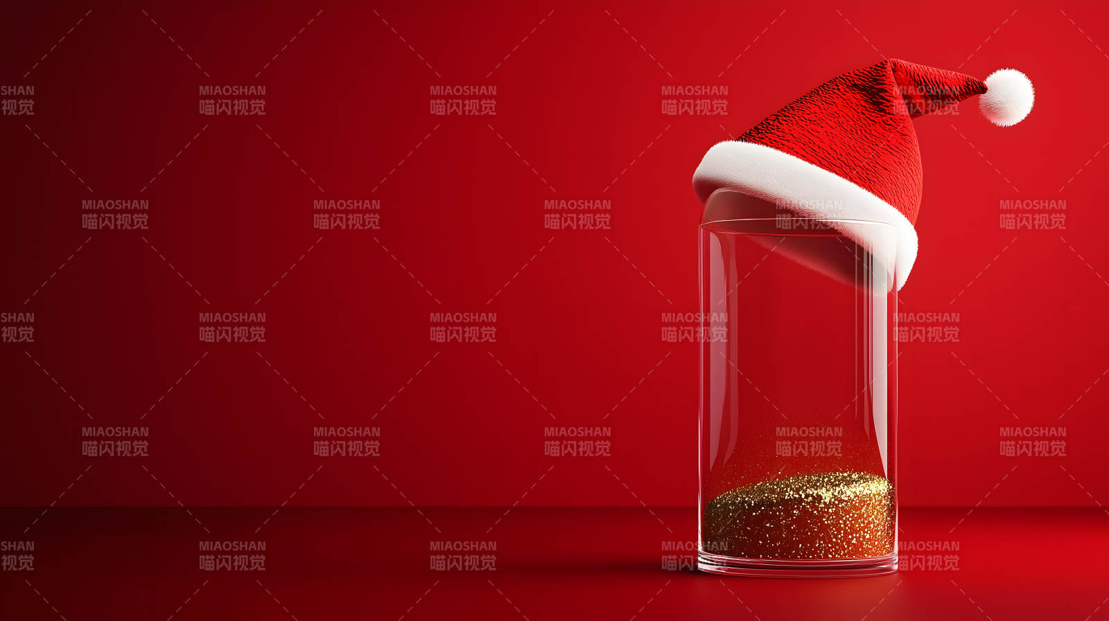 圣诞帽下的惊喜图片