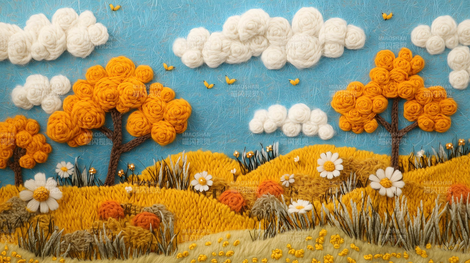 秋日田园诗意画卷图片