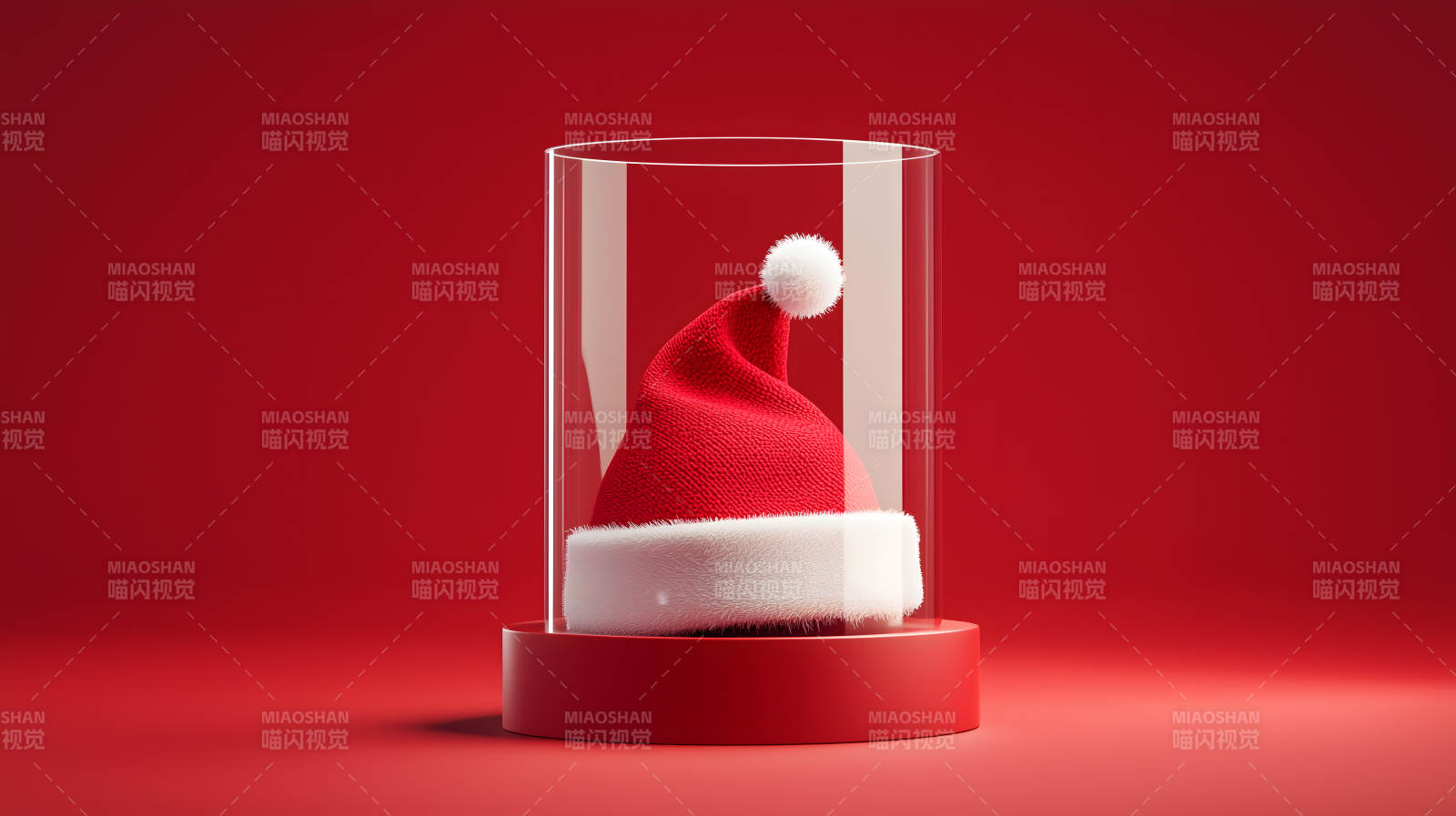 圣诞帽下的惊喜图片