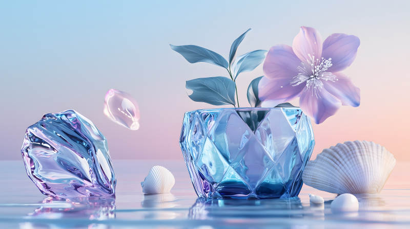 晶莹花语的静谧之美图片