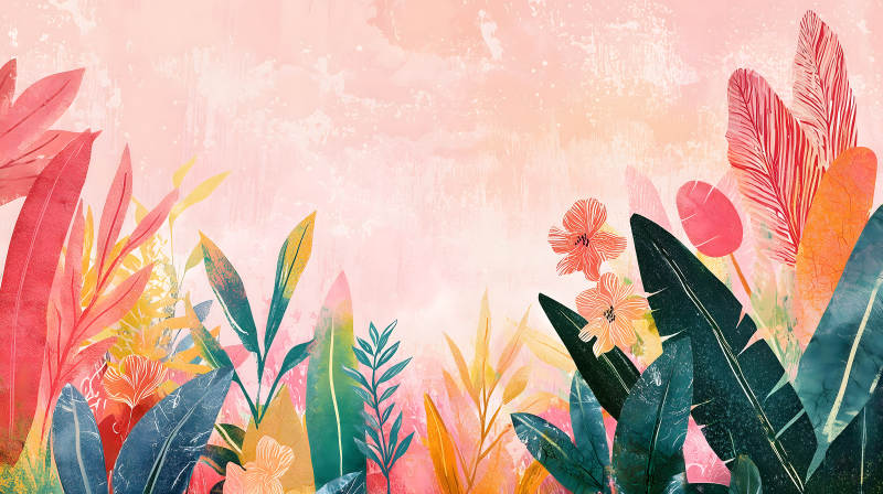 梦幻花园的色彩交响图片