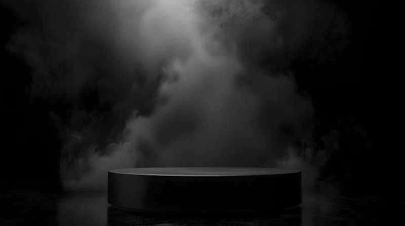 神秘舞台的聚光灯图片