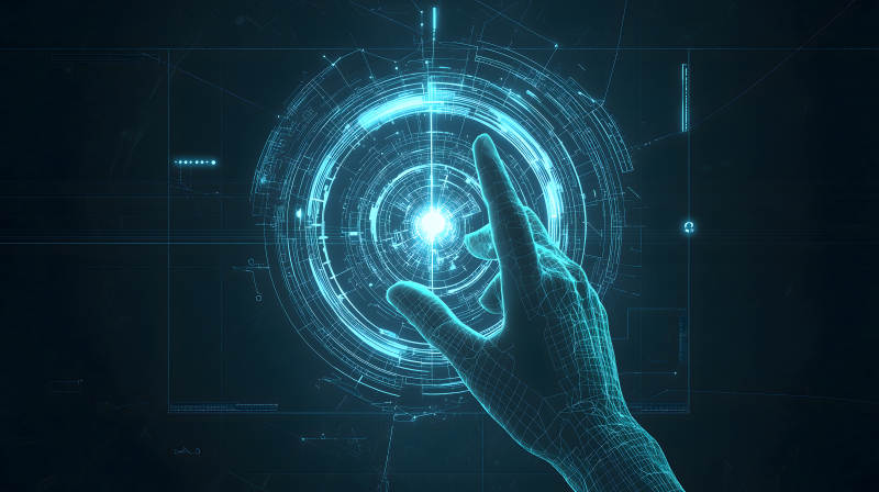 未来科技触控交互图片