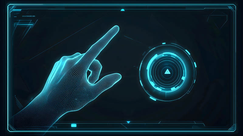 未来科技触控交互图片