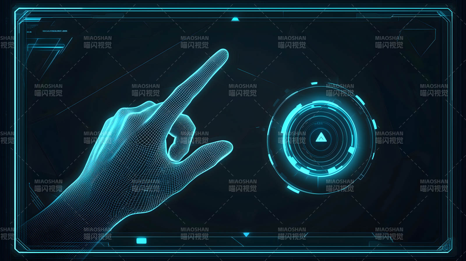 未来科技触控交互图片
