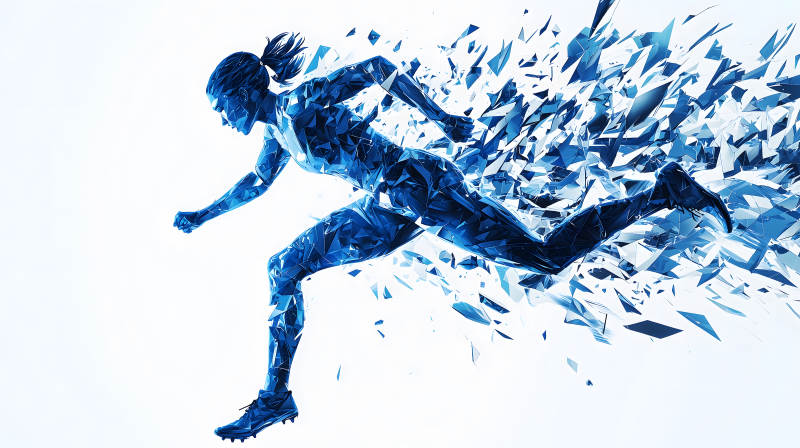 科技感运动的破碎之美图片