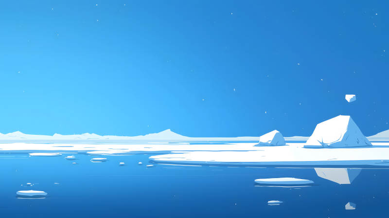 冰山一角的纯净世界图片