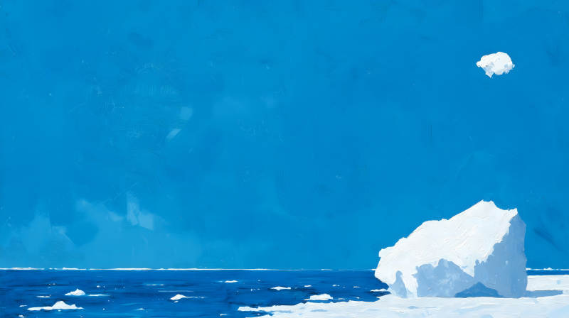 冰山一角的纯净世界图片