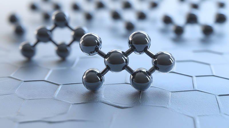 微观世界的分子结构图片