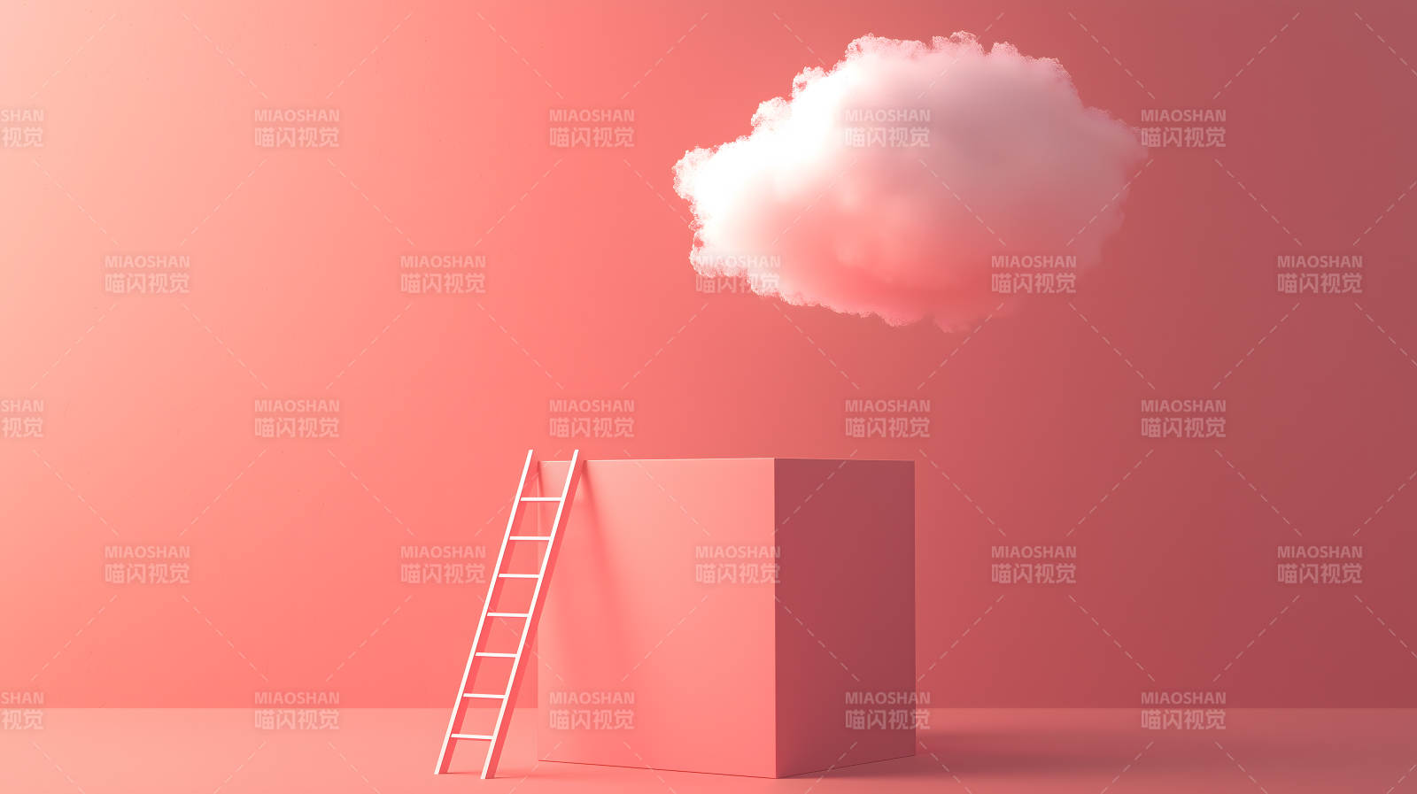 粉色云梯的梦想阶梯图片