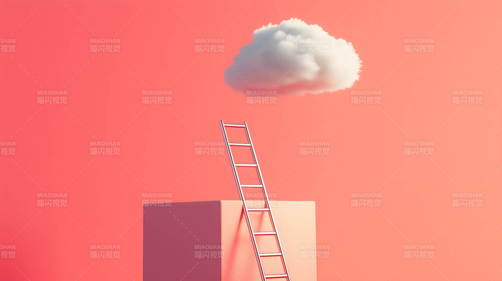 粉色云梯的梦想阶梯图片