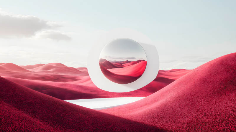 镜中沙丘的奇幻之旅图片