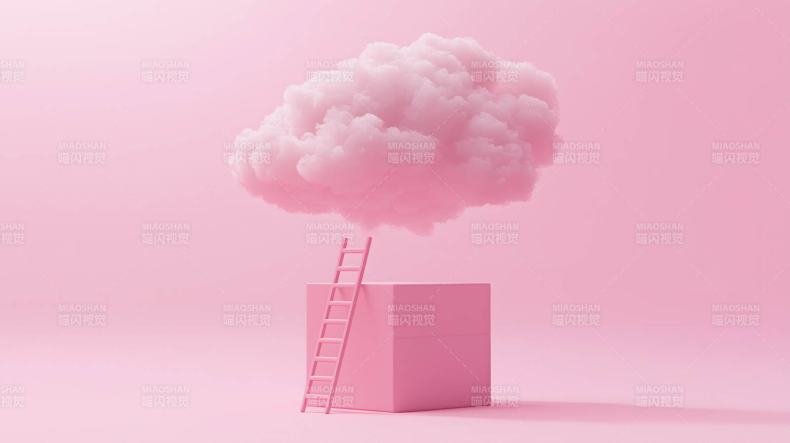 粉色云梯的梦想阶梯图片