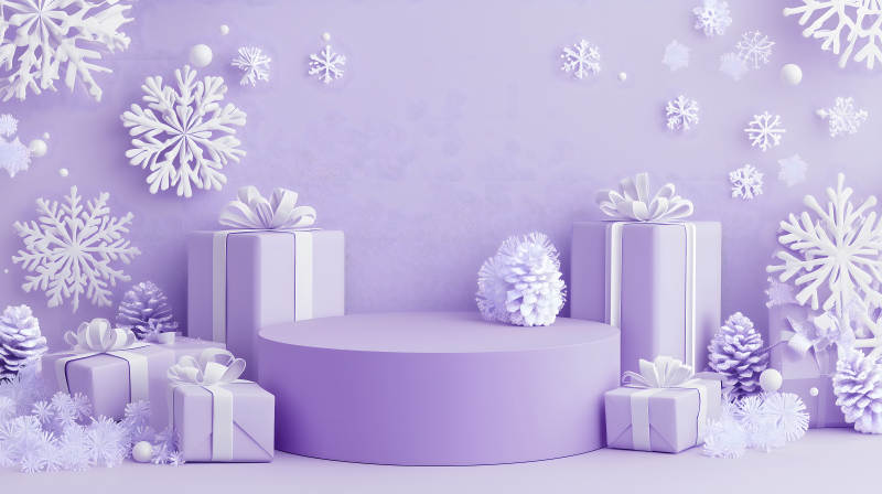 圣诞礼物的梦幻舞台图片